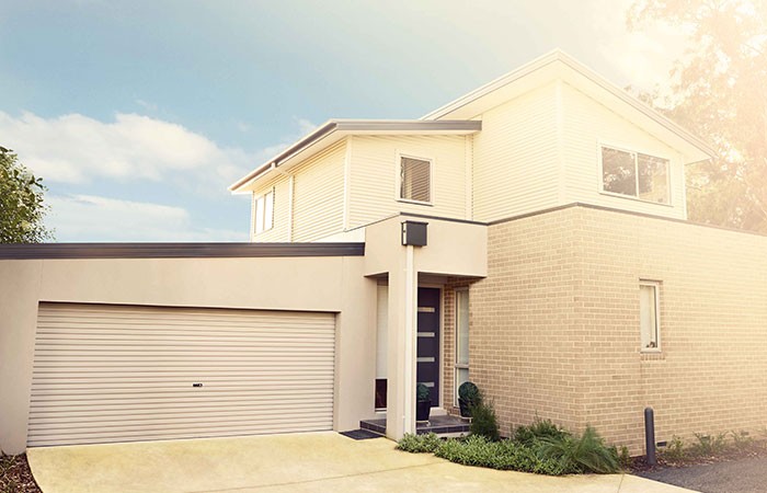 Gliderol roller door installed on residential garage