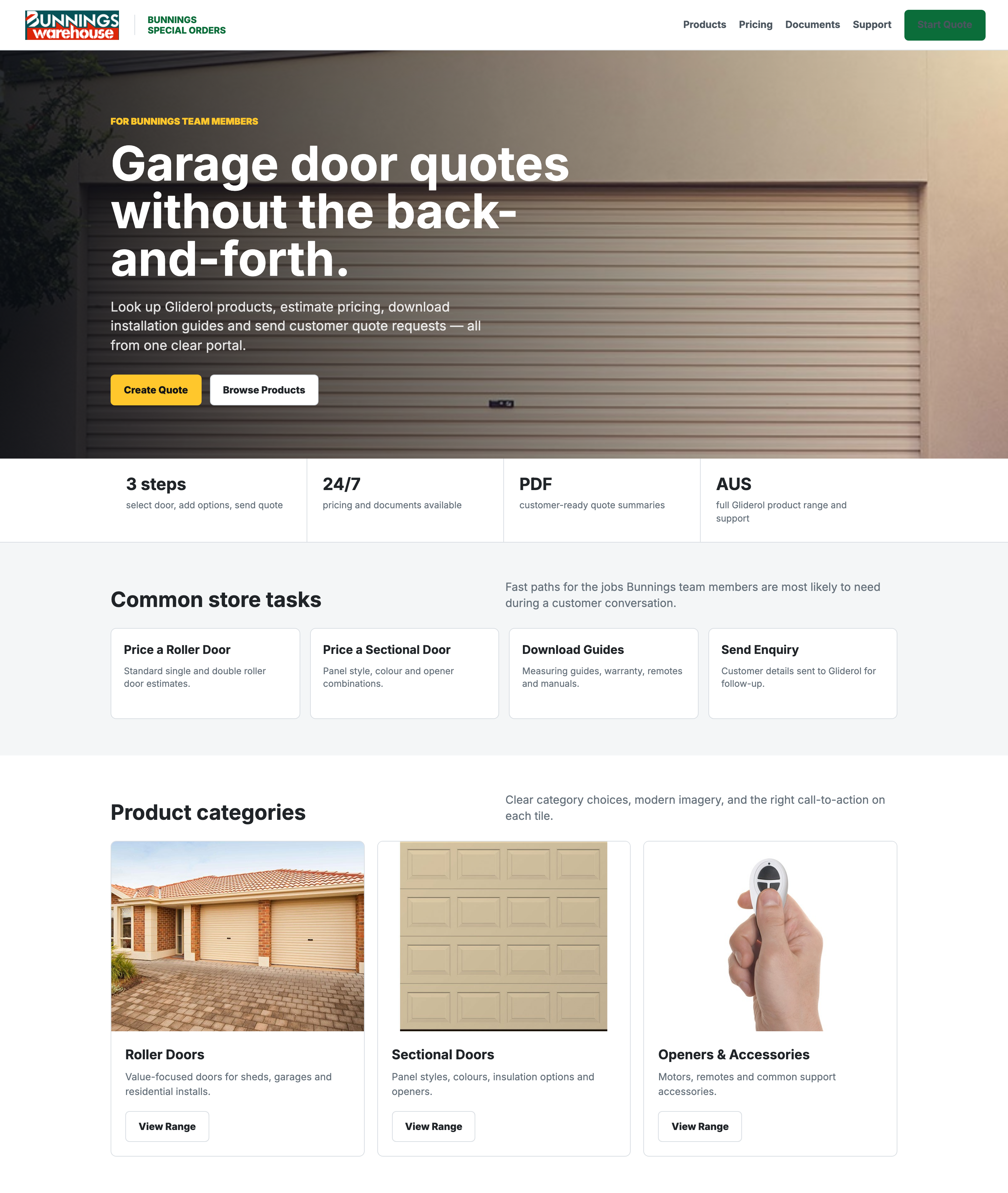 Refreshed home page mockup