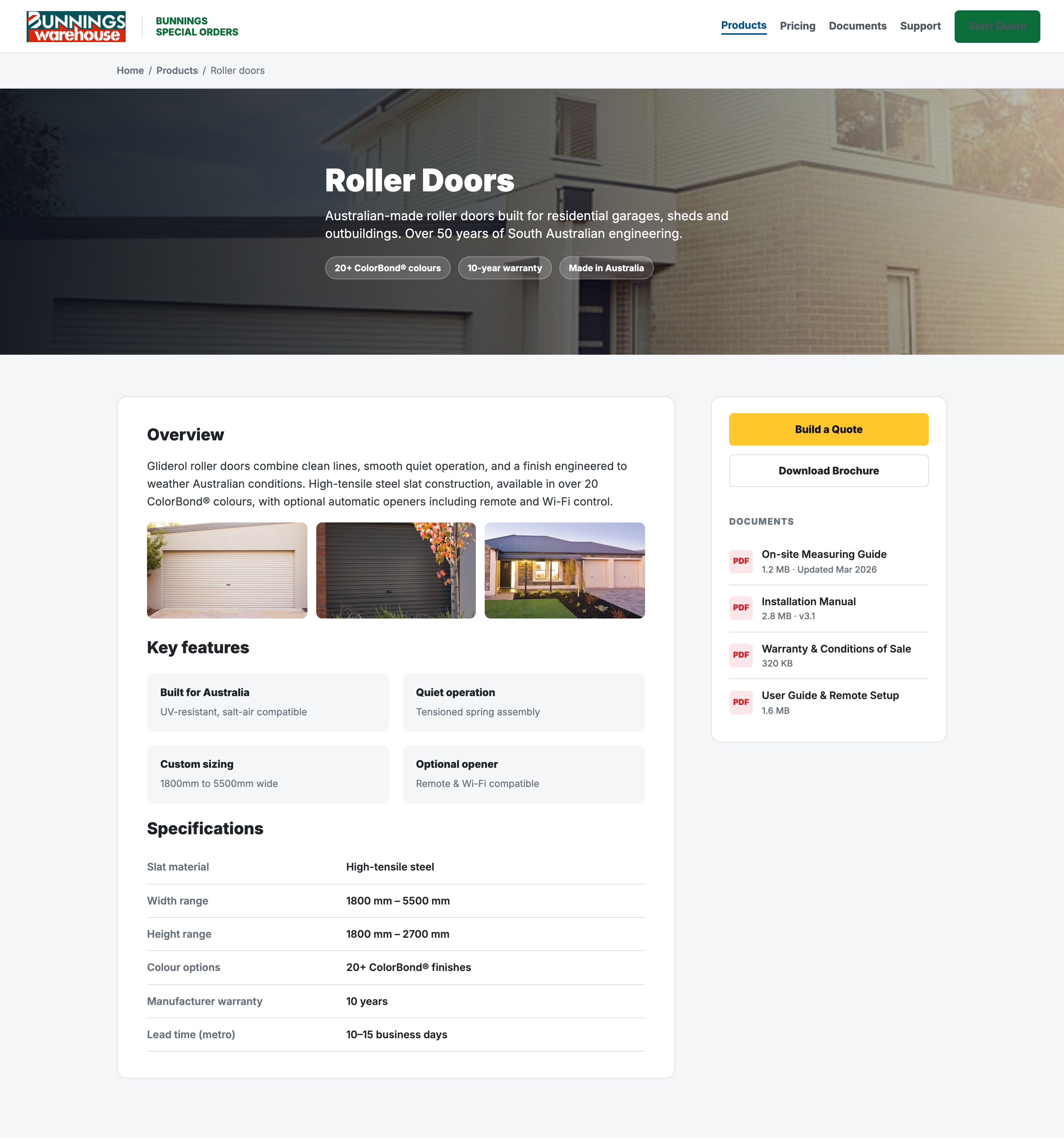 Refreshed product info mockup