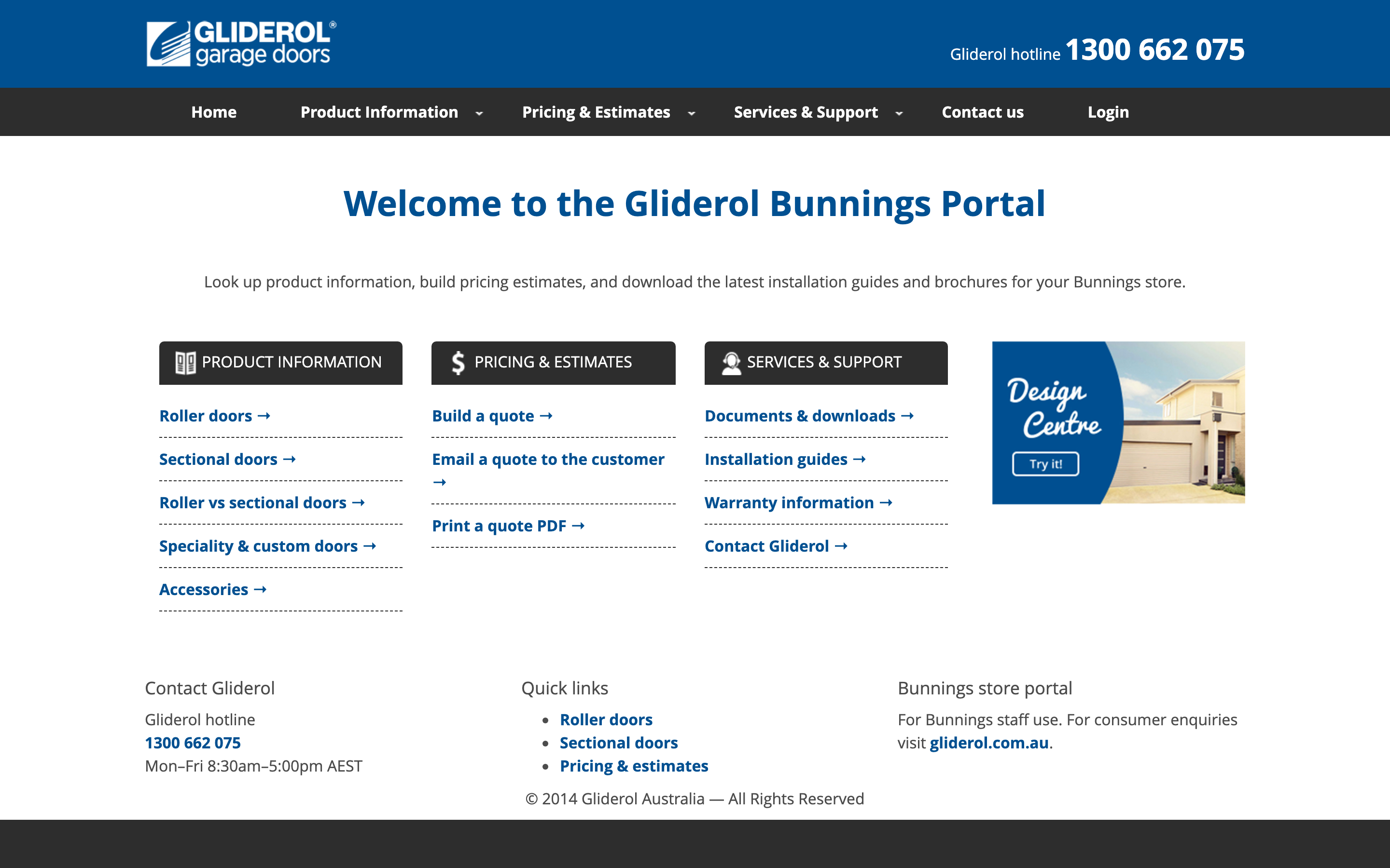 Current home page